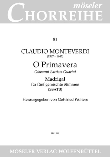 Vorderes Coverbild O primavera SV 68 81