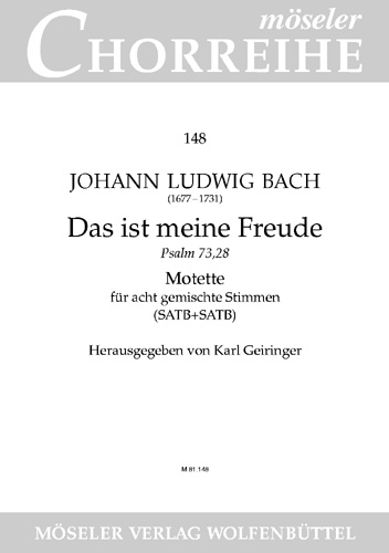 Vorderes Coverbild Das ist meine Freude 148