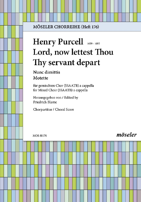 Vorderes Coverbild Lord, now lettest Thou Thy servant depart Z 230/8 176