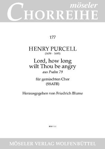 Vorderes Coverbild Lord, how long wilt Thou be angry Z 25 177