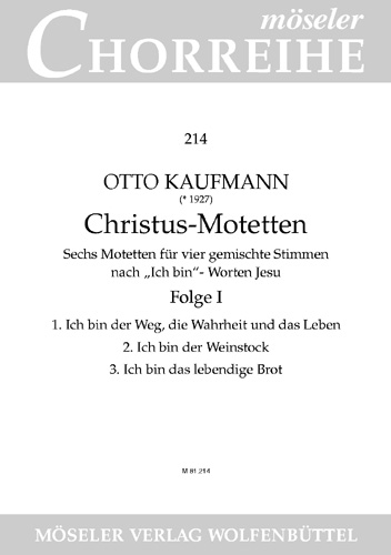 Vorderes Coverbild Christus-Motetten Heft 1