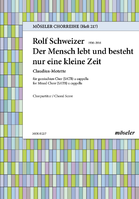 Vorderes Coverbild Claudius-Motette 217