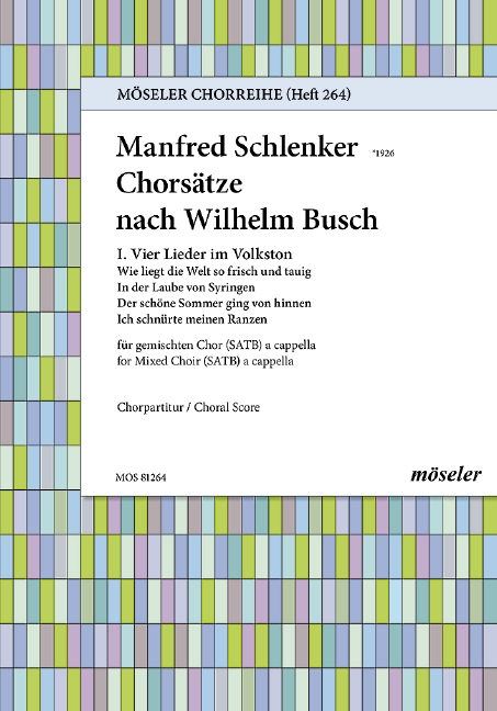 Vorderes Coverbild Chorlieder nach Busch Heft 1