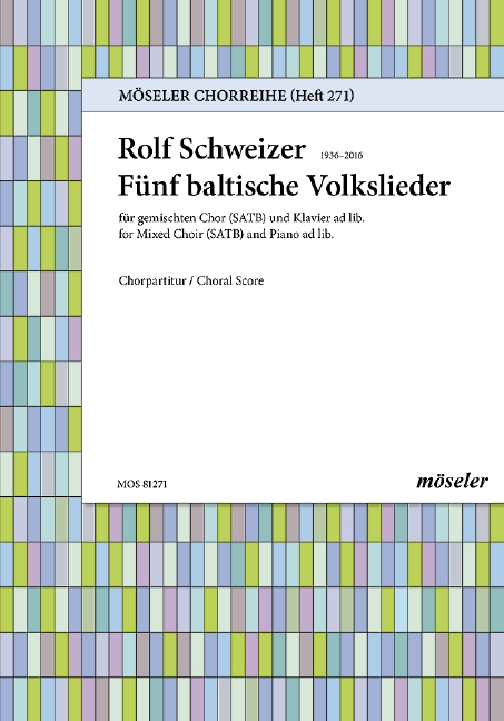 Vorderes Coverbild Fünf baltische Volkslieder 271