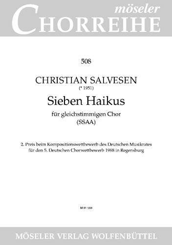 Vorderes Coverbild Sieben Haikus 508