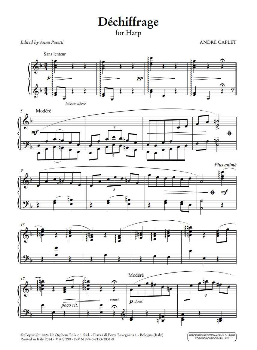 Anderes Coverbild Déchiffrage for Harp