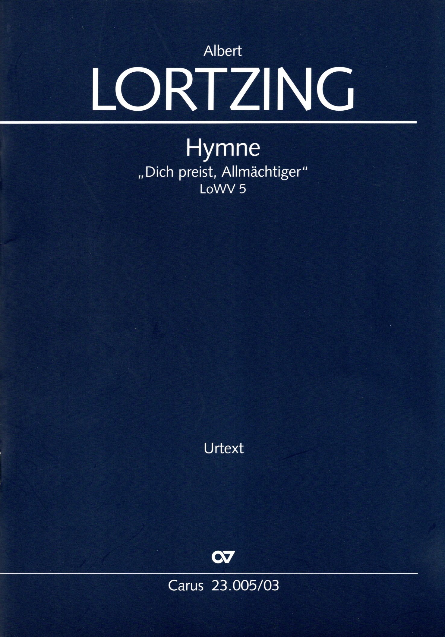Vorderes Coverbild Hymne C-Dur LoWV 5