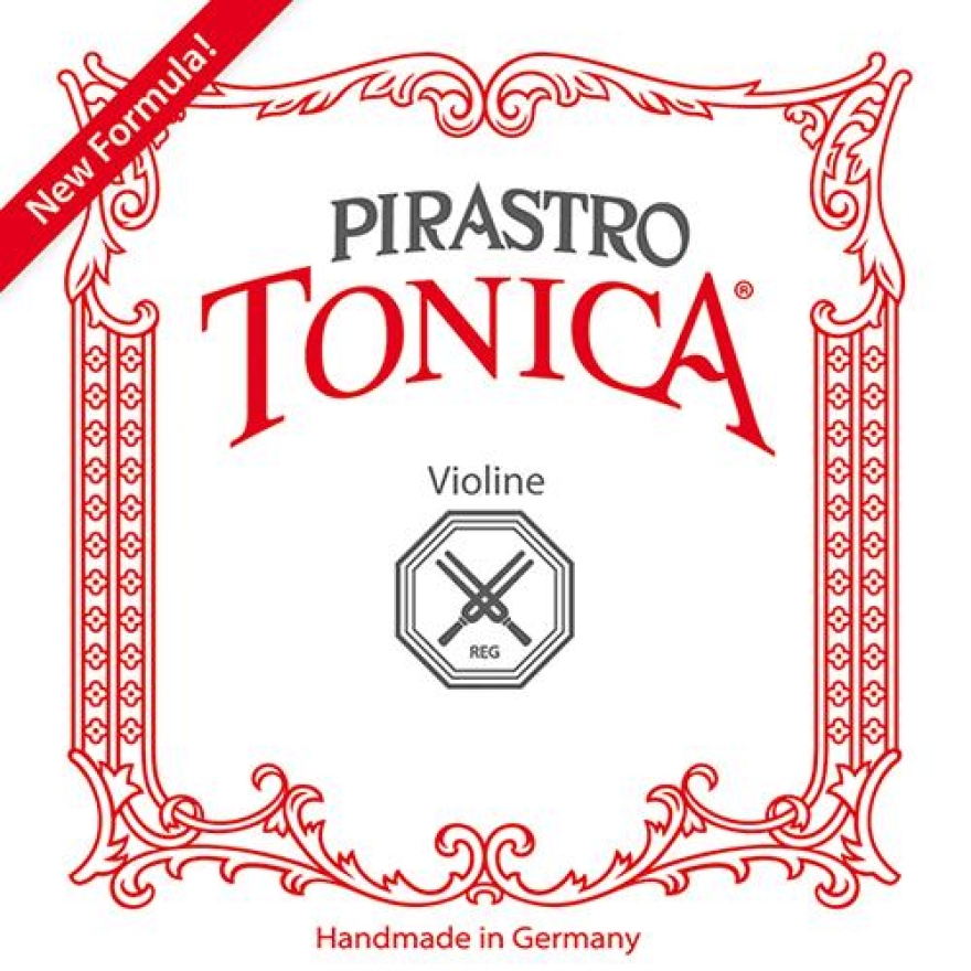 Vorderes Coverbild Pirastro Tonica Violine SATZ, E-Schlinge, Silberstahl