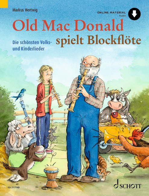 Vorderes Coverbild Old Mac Donald spielt Blockflöte