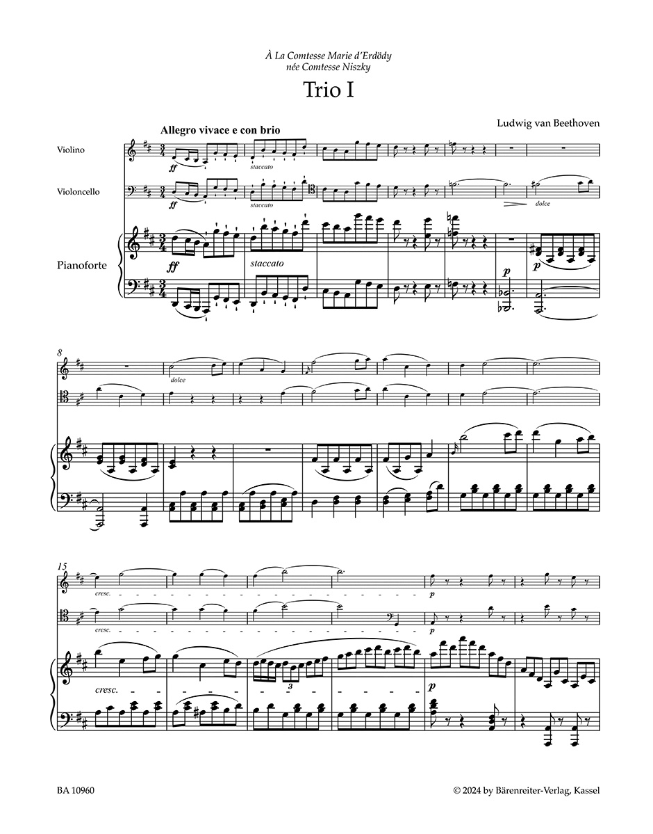 Anderes Coverbild Trios für Klavier, Violine und Violoncello op. 70