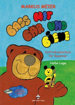 Vorderes Coverbild Bass mit Bär und Biene - Halbe Lage