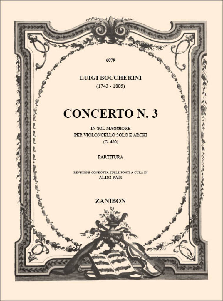 Vorderes Coverbild Cellokonzert Nr. 7 G-Dur G 480