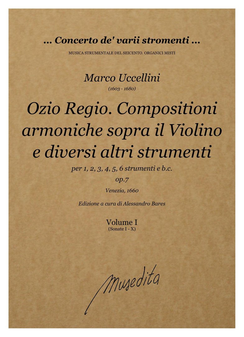 Vorderes Coverbild Ozio Regio. Compositioni armoniche sopra il violino e diversi altri stumenti op.7
