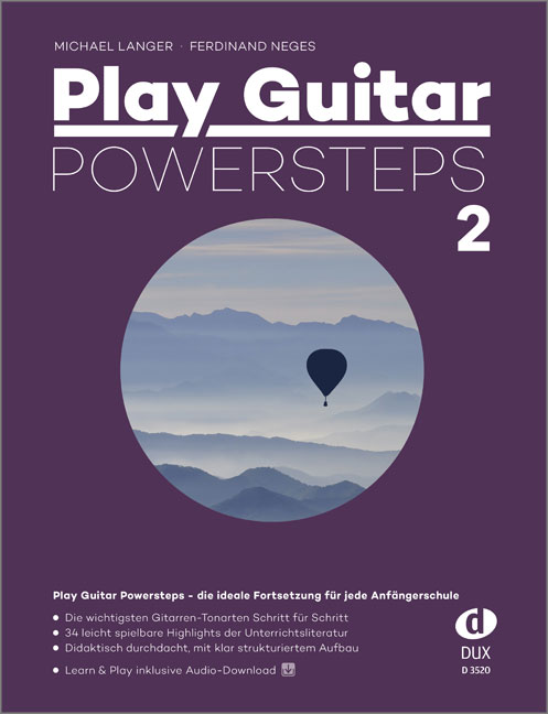 Vorderes Coverbild Play Guitar Powersteps 2