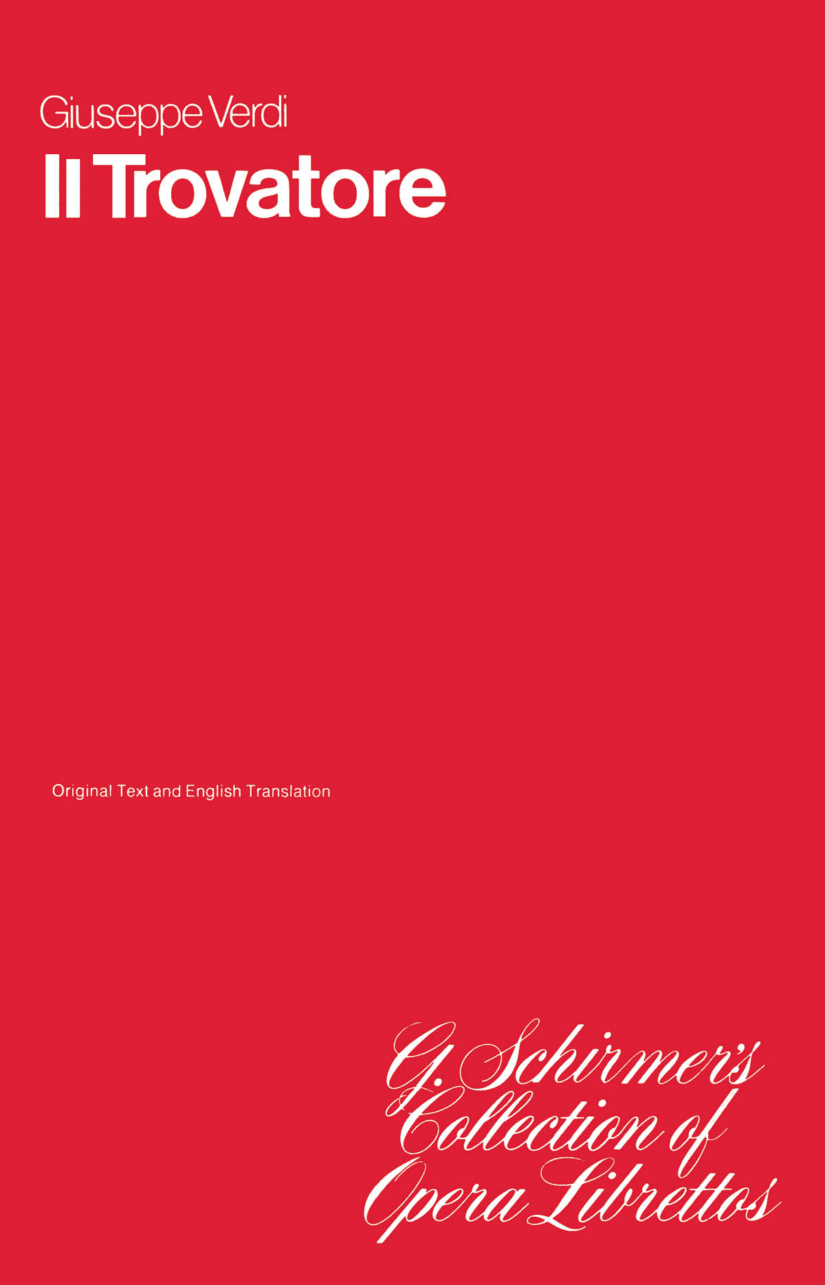 Vorderes Coverbild Il Trovatore