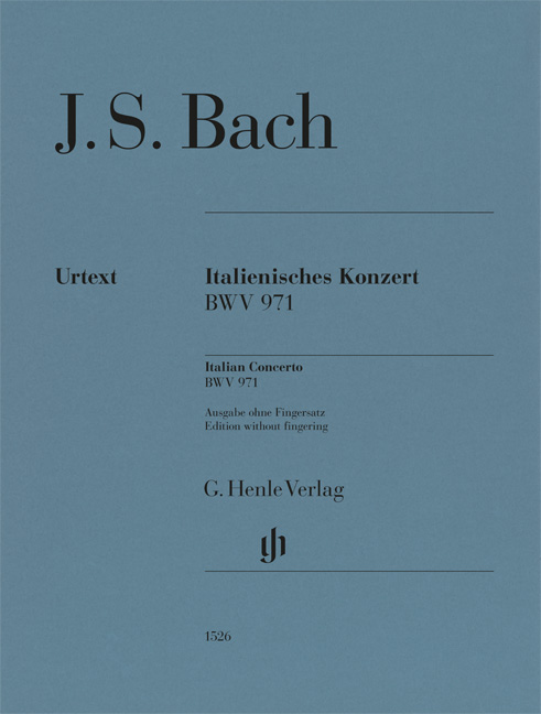 Vorderes Coverbild Italienisches Konzert BWV 971