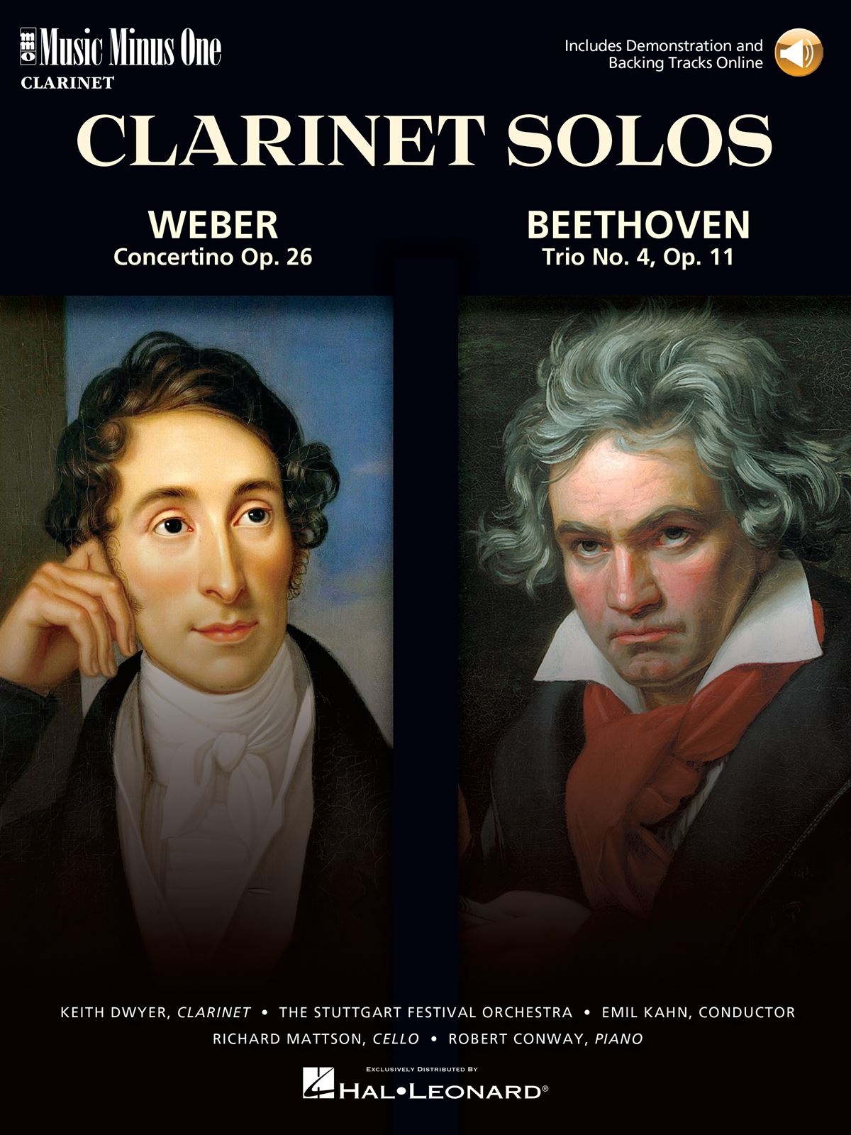 Vorderes Coverbild Weber – Concertino Op. 26 & Beethoven – Trio for Piano, Cello & Clarinet, Op. 11