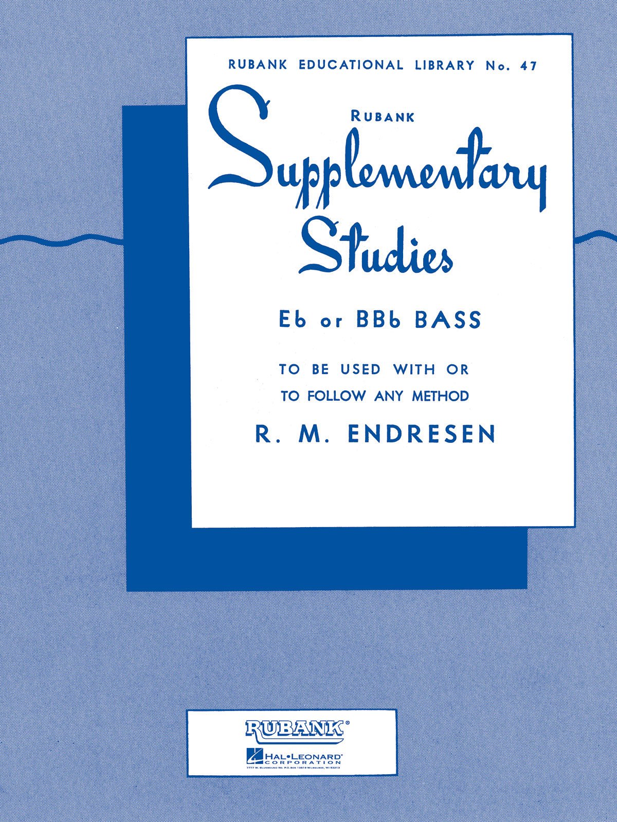 Vorderes Coverbild Supplementary Studies Bass/Tuba in C (B.C.)