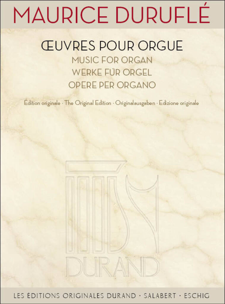 Vorderes Coverbild Werke für Orgel