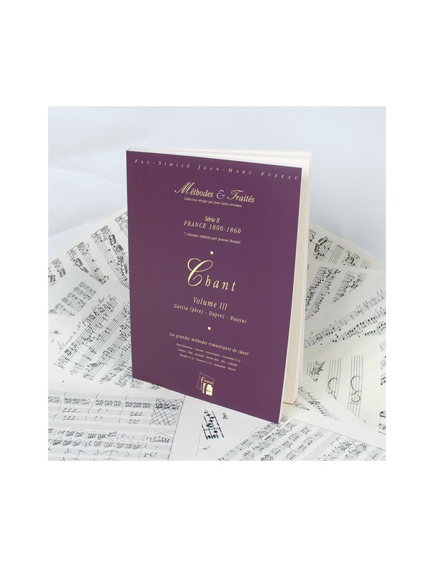 Vorderes Coverbild Chant - Vol 3 France 1800-1860 pour voix