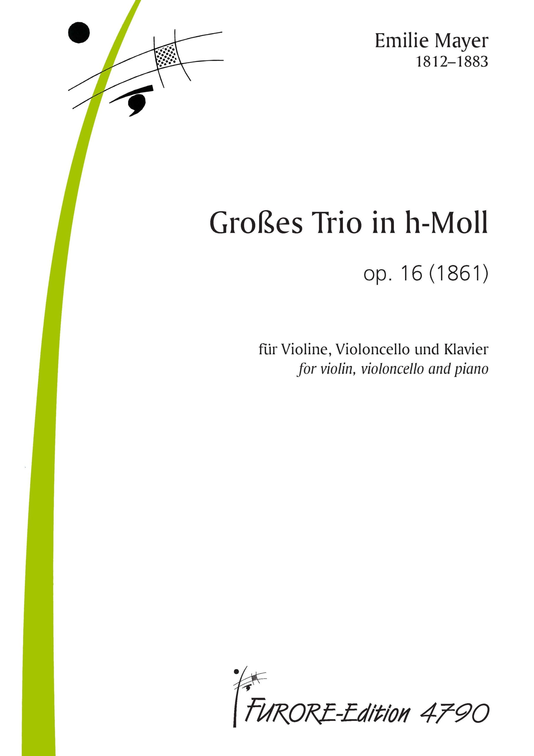 Vorderes Coverbild Großes Trio in h-Moll op. 16