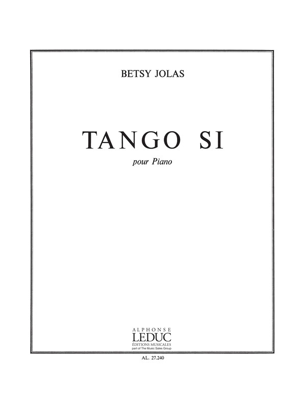 Vorderes Coverbild Tango Si