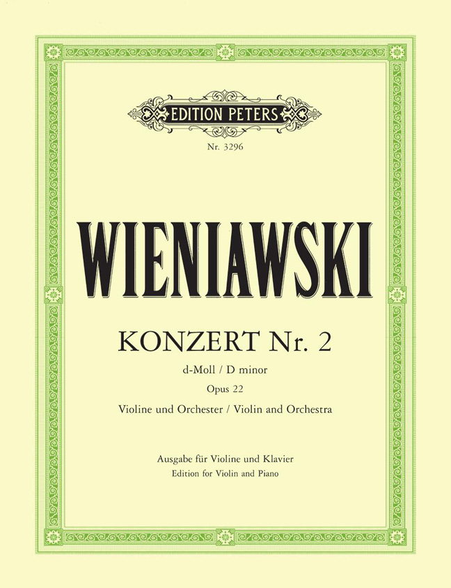 Vorderes Coverbild Konzert für Violine und Orchester Nr. 2 d-moll op. 22