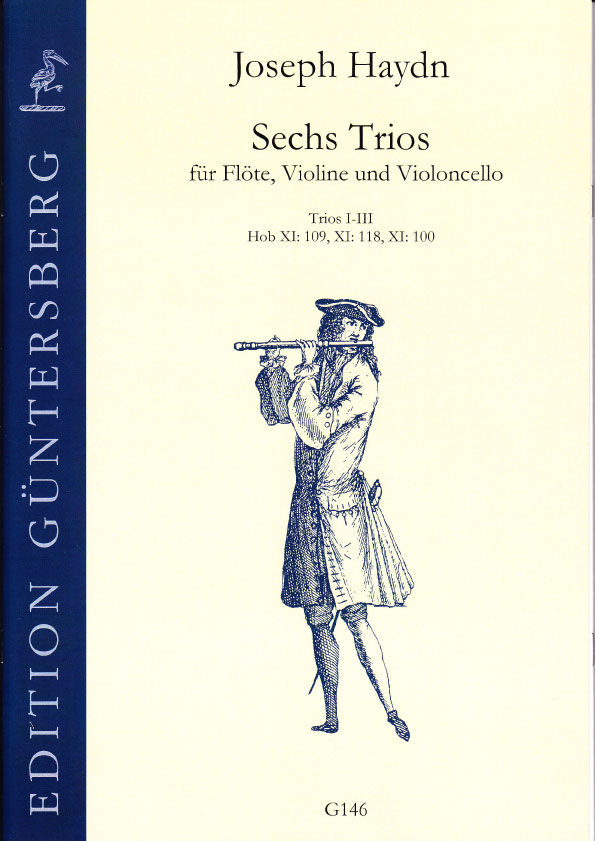 Vorderes Coverbild 6 Trios für Flöte, Violine und Violoncello