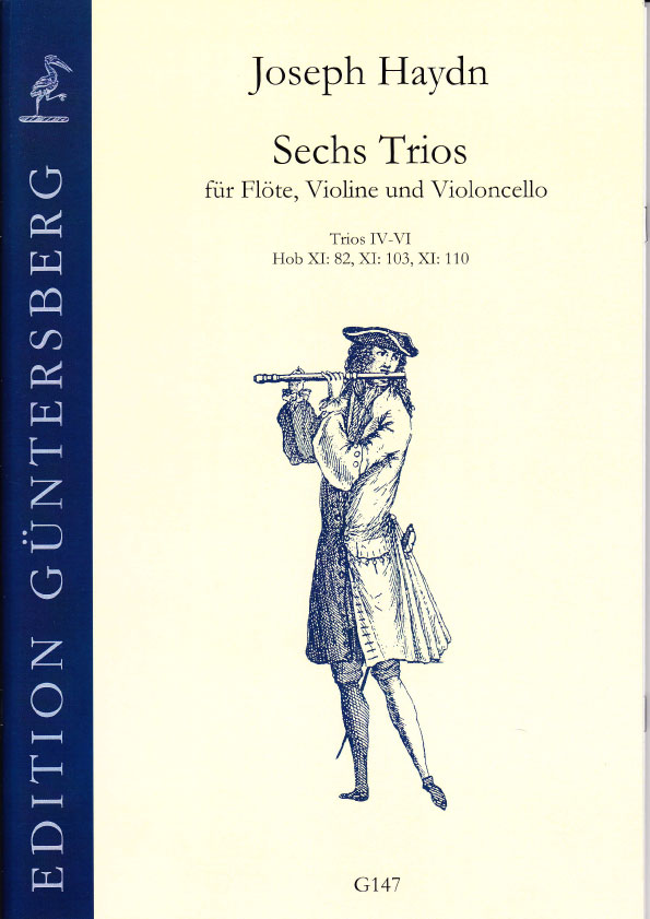 Vorderes Coverbild 6 Trios für Flöte, Violine und Violoncello
