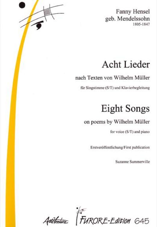 Vorderes Coverbild Acht Lieder für hohe Stimme