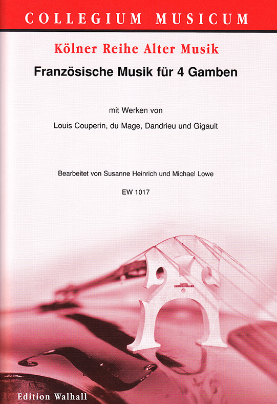 Vorderes Coverbild Französische Musik für 4 Gamben