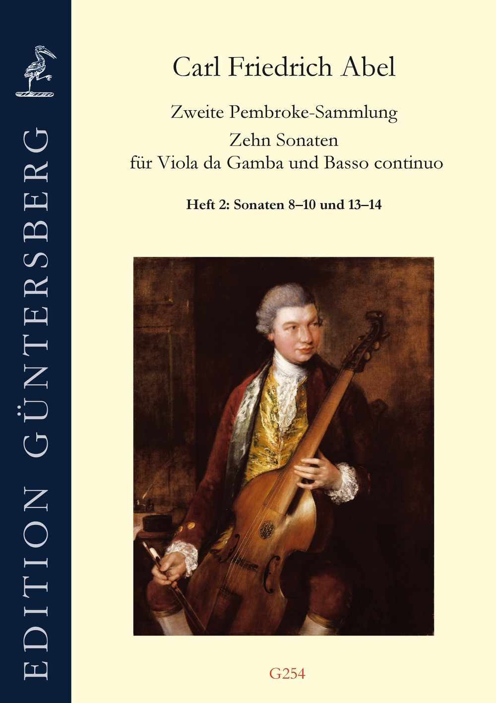 Vorderes Coverbild Zweite Pembroke-Sammlung: Zehn Sonaten für Viola da Gamba und B.c. Heft 2 Nr. 8-10 und 13-14 A2:47-51