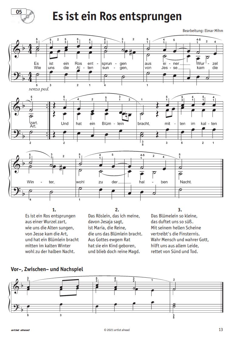 Anderes Coverbild Das bezaubernde Weihnachtsbüchlein für Klavier 