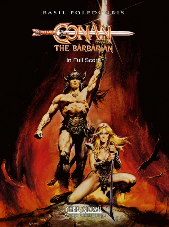 Vorderes Coverbild Basil Poledouris' "CONAN THE BARBARIAN" in Full Score