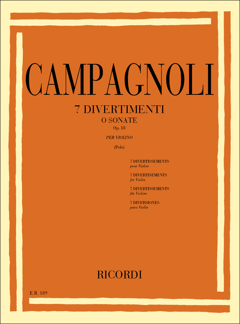 Anderes Coverbild 7 Divertimenti o Sonate Op. 18