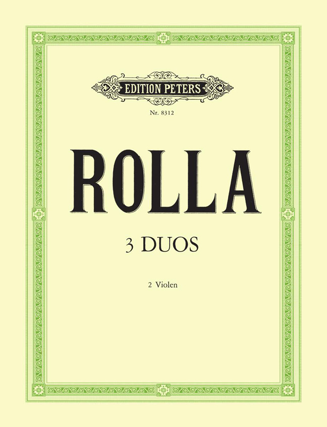 Vorderes Coverbild Duos für 2 Violen Nr. 1-3
