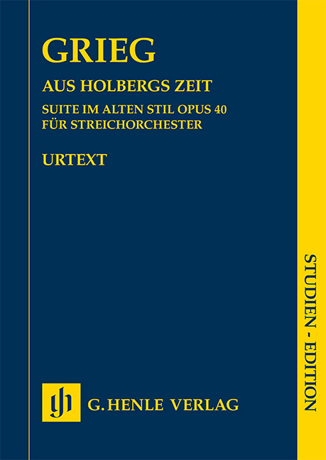Vorderes Coverbild Aus Holbergs Zeit - Suite im alten Stil op. 40 für Streichorchester