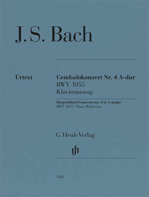 Vorderes Coverbild Cembalokonzert Nr. 4 A-dur BWV 1055