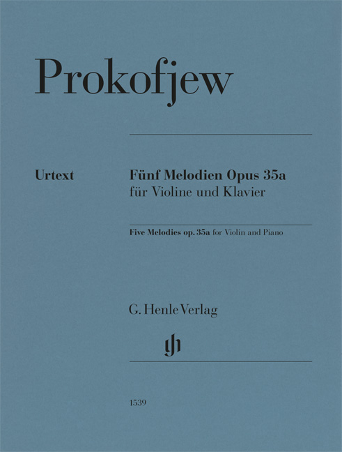Vorderes Coverbild Fünf Melodien op. 35a