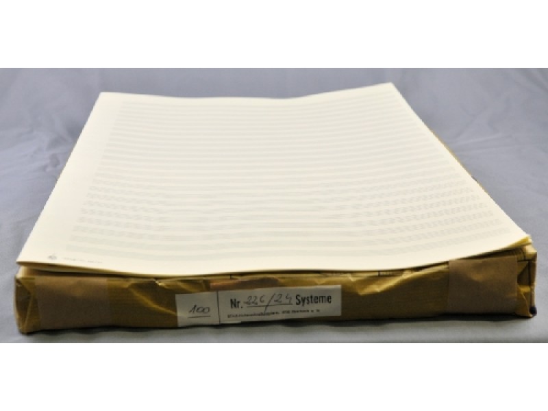 Anderes Coverbild Notenpapier - DIN A3 hoch 24 Systeme