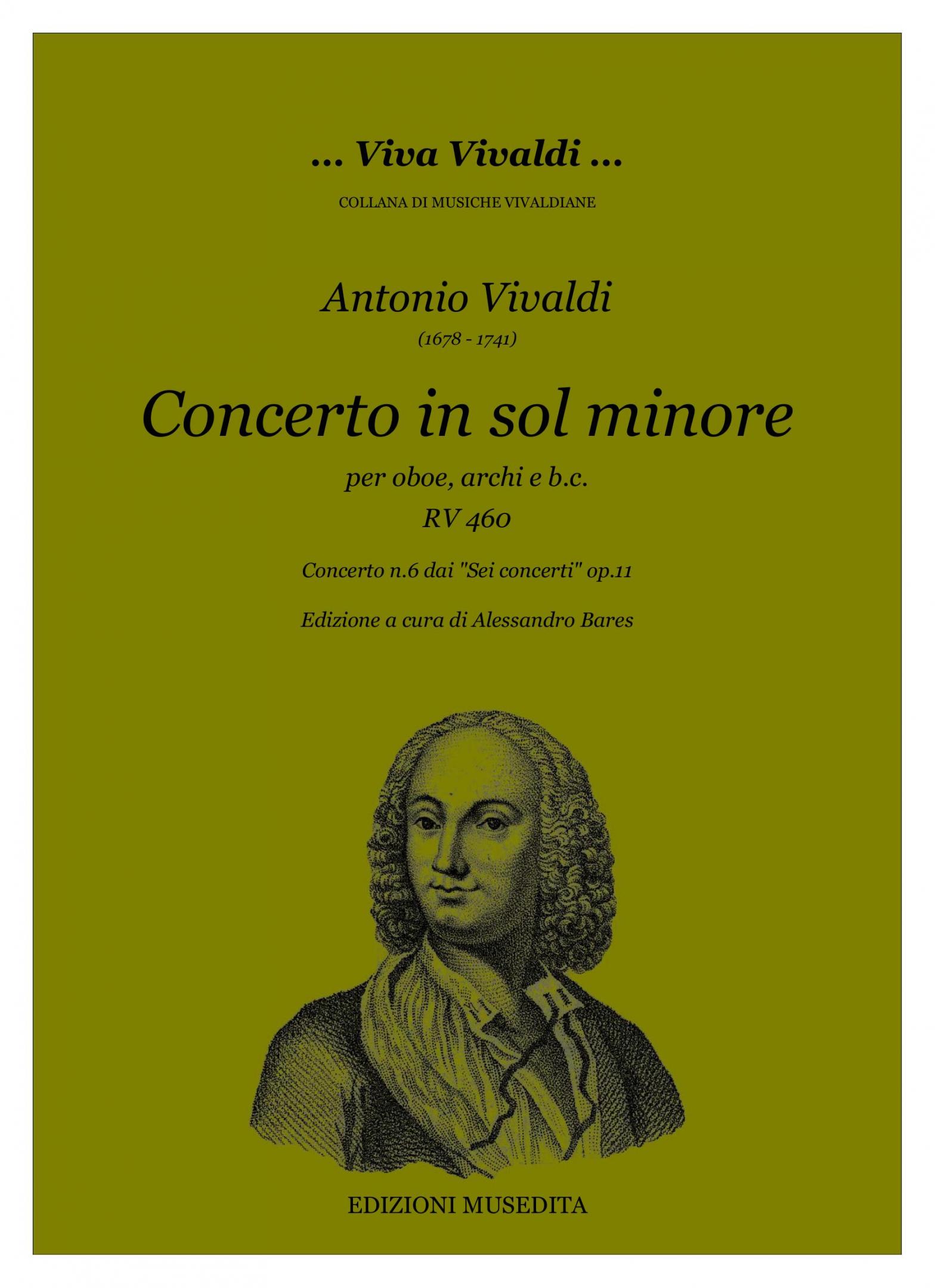 Vorderes Coverbild Oboenkonzert g-Moll op. 11/6 RV 460