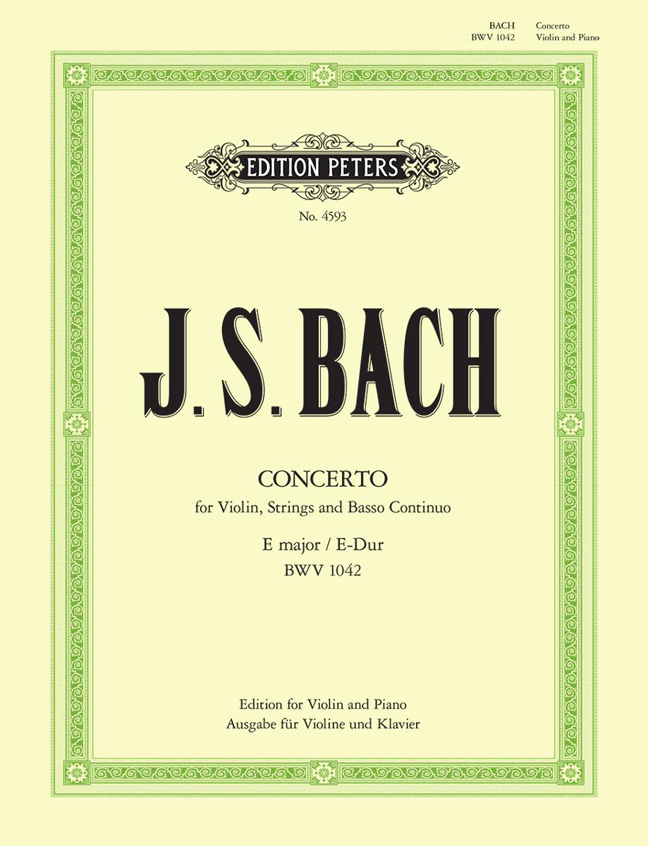 Vorderes Coverbild Konzert für Violine, Streicher und Basso continuo E-Dur BWV 1042