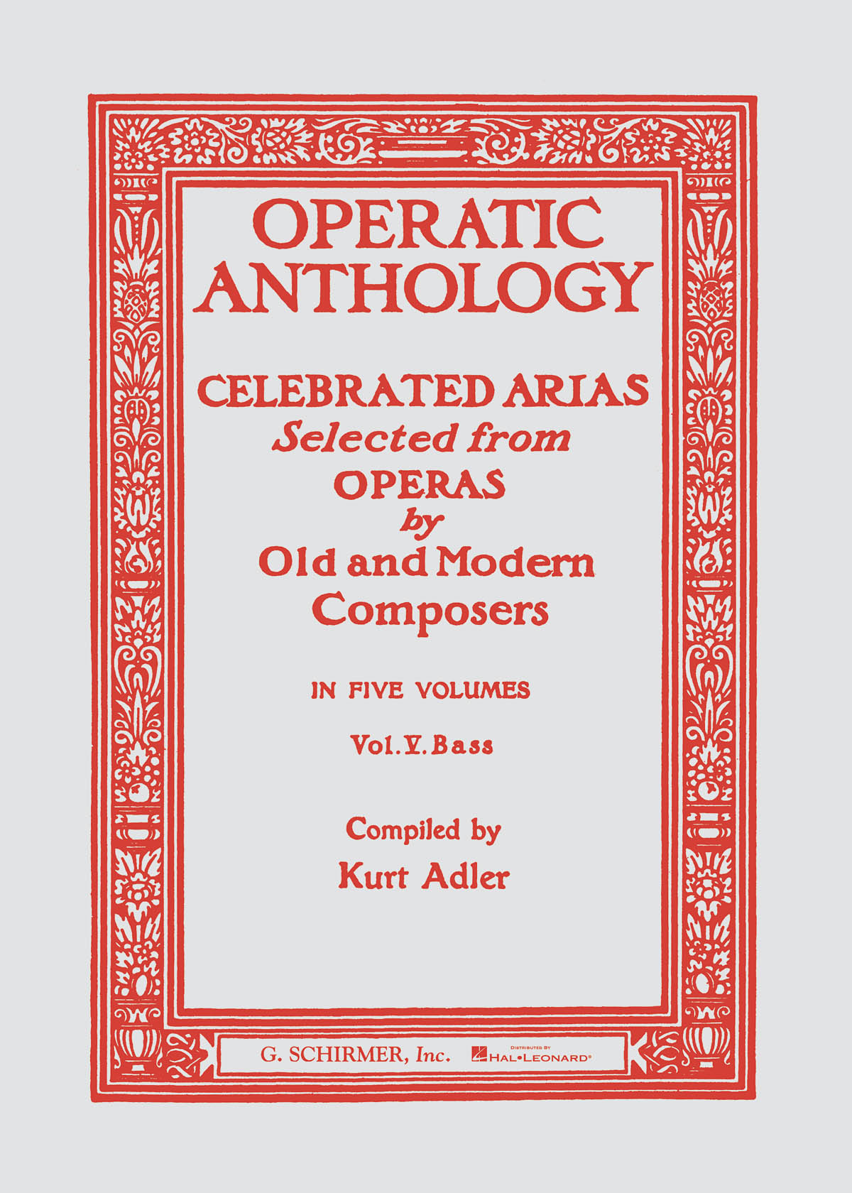 Vorderes Coverbild Operatic Anthology – Volume 5