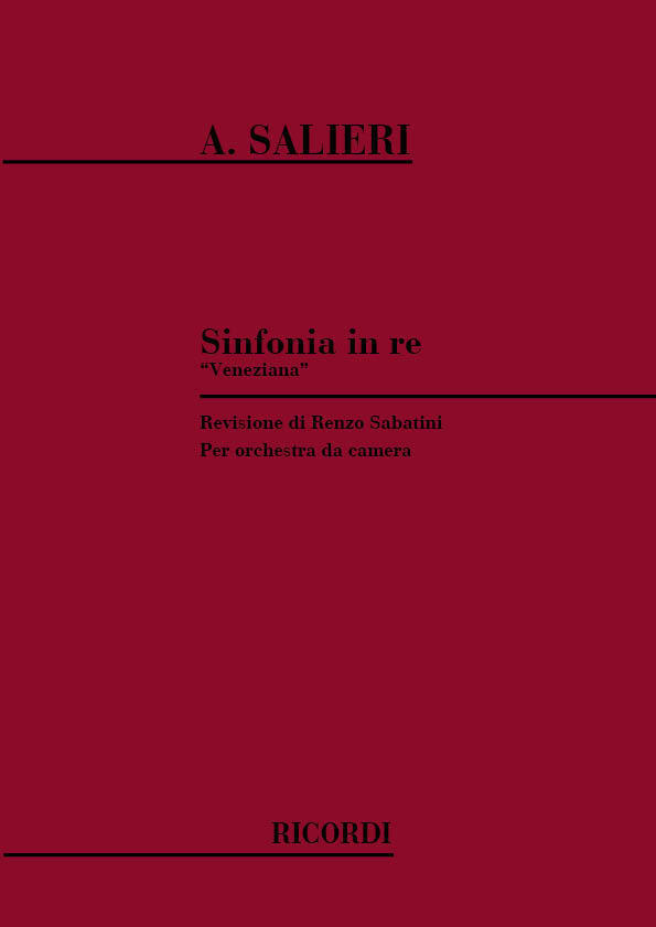 Vorderes Coverbild Sinfonia in Re 'Veneziana'