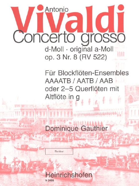 Vorderes Coverbild Concerto grosso op. 3/8 RV 522 