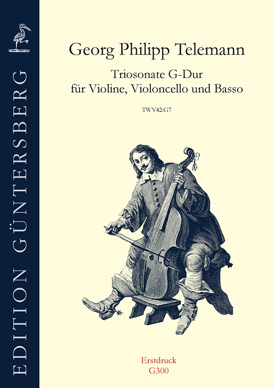 Vorderes Coverbild Triosonate G-Dur für Violine, Violoncello und Basso TWV 42:G7