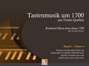 Vorderes Coverbild Tastenmusik um 1700 aus Tiroler Quellen, Band 4