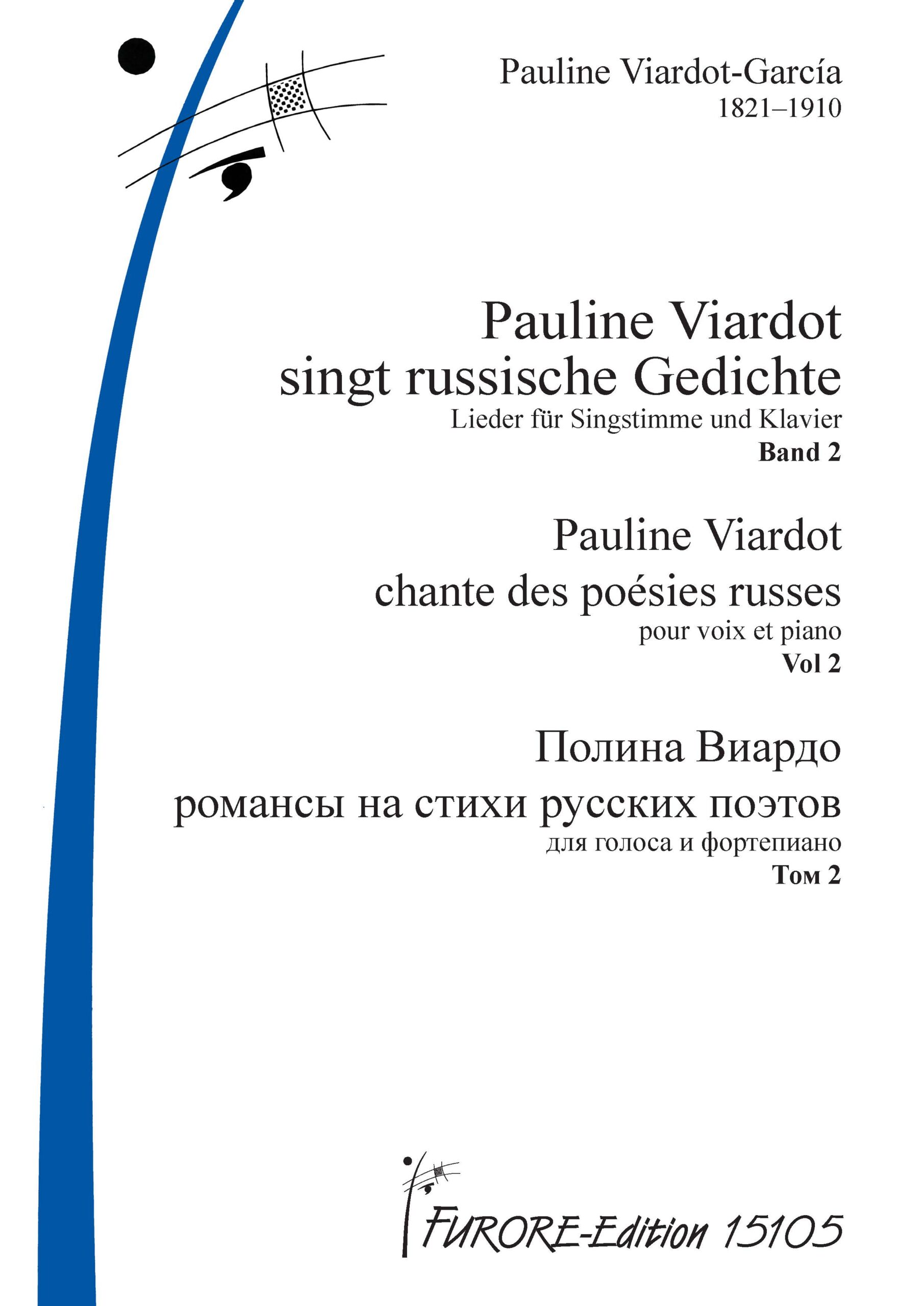 Vorderes Coverbild Pauline Viardot singt russische Gedichte Band 2