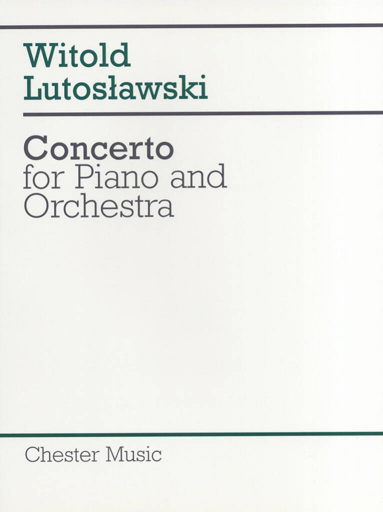 Vorderes Coverbild Concerto for Piano and Orchestra