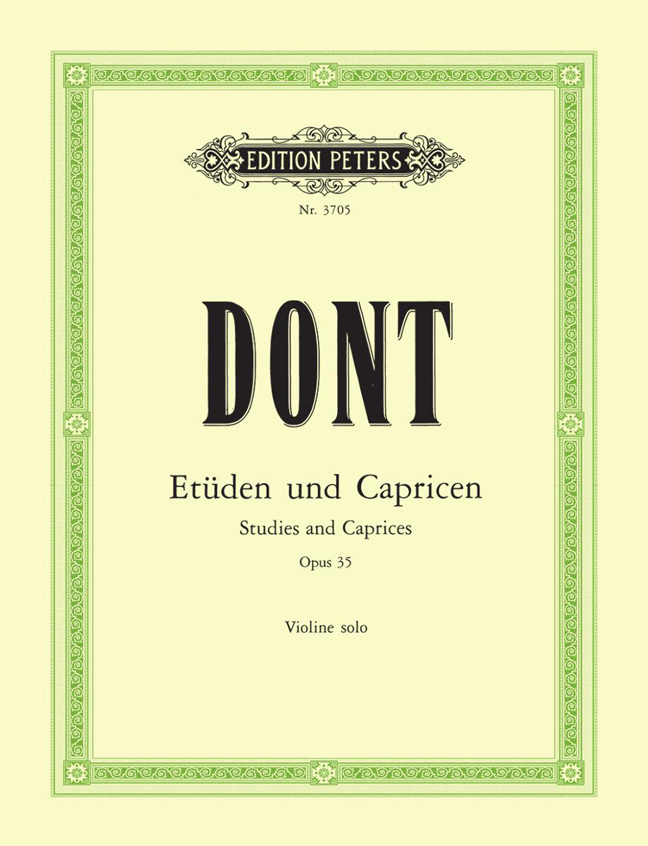 Vorderes Coverbild 24 Etüden und Capricen für Violine solo op. 35